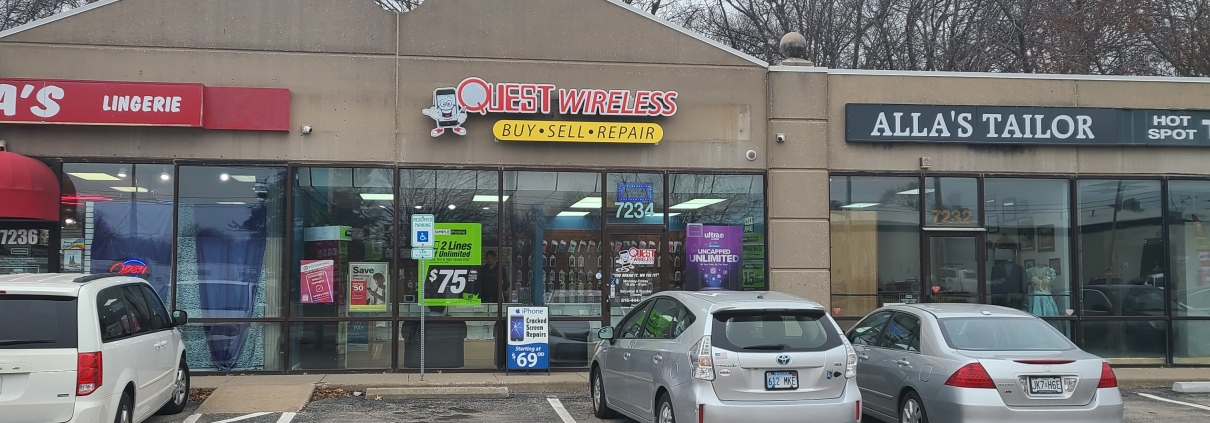 20250204_150205 (1) We offer a variety of cell phone repair services at affordable prices. We're also conveniently located at 7234 Wornall Rd, Kansas City, MO 64114. So whether you need a cracked screen repair, water damage repair, or any other type of repair, Quest Wireless is here to help!